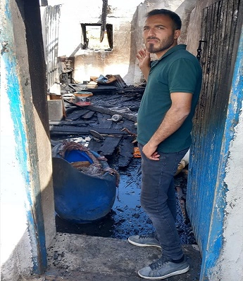 Kars'ın Digor ilçesinde bir evde çıkan yangın söndürüldü