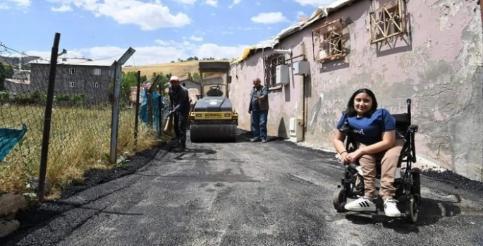 Muş Belediyesi, engelli Nehir Şahin'in isteğini gerçekleştirdi