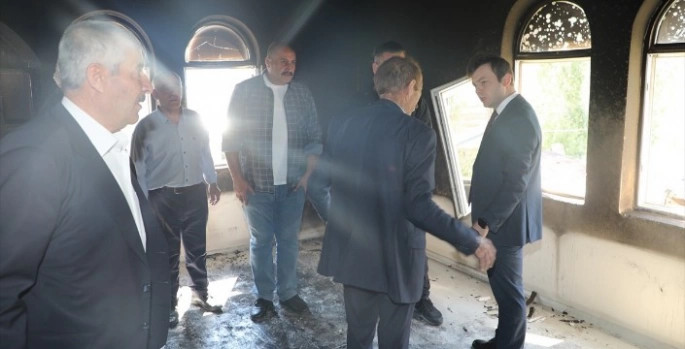 Başkale'de evde çıkan yangın hasara neden oldu