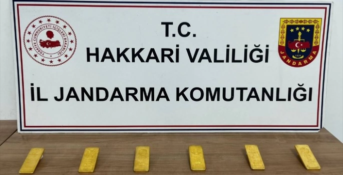 Hakkari'de gümrük kaçağı 6 kilogram külçe altın ele geçirildi