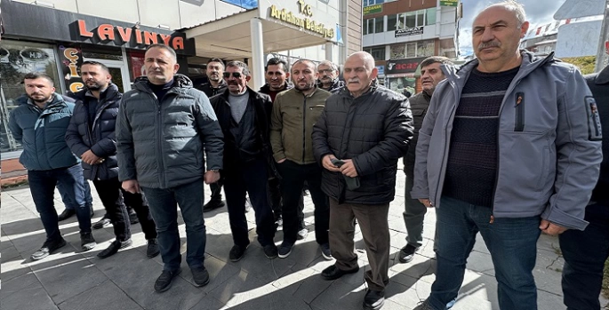 Ardahan'da vatandaşlar imar uygulamasını protesto etti