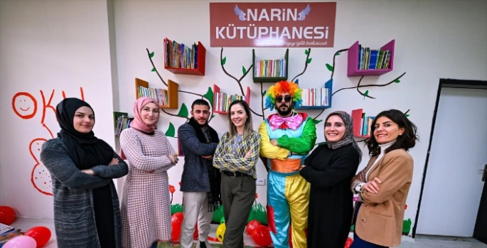 Kırsaldaki çocuklar için 'Narin Güran Kütüphanesi' kurdular