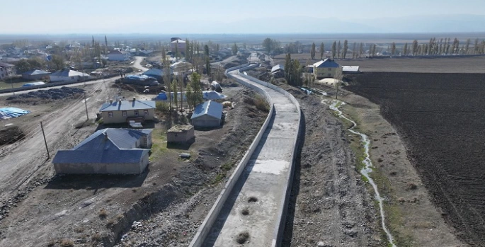 Ağrı'da DSİ'nin taşkın koruma tesisleri hizmete açıldı