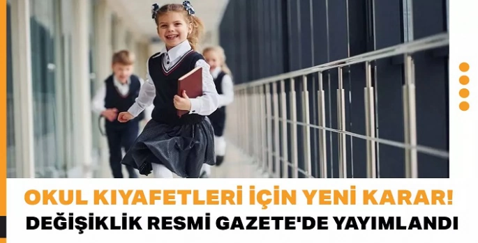Artık öğrenciler okula üniformalı gidecek