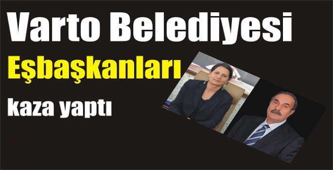Varto Belediyesi Eşbaşkanları kaza yaptı