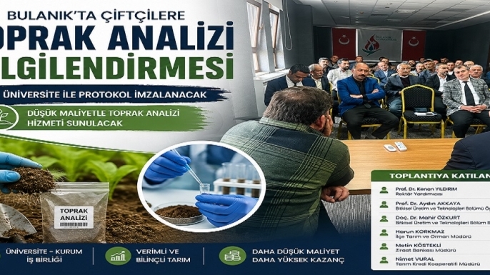 Bulanık’ta Çiftçilere Toprak Analizi Bilgilendirmesi