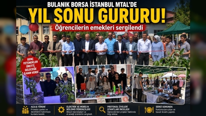 Bulanık Borsa İstanbul MTAL’de yıl sonu gururu: Öğrencilerin emekleri sergilendi