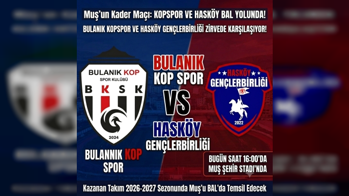 Bulanık Kopspor Unvanını Korumak İçin Sahada: BAL Yolunda Kritik Viraj!