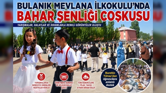 Bulanık Mevlana İlkokulu’nda Bahar Şenliği Coşkusu