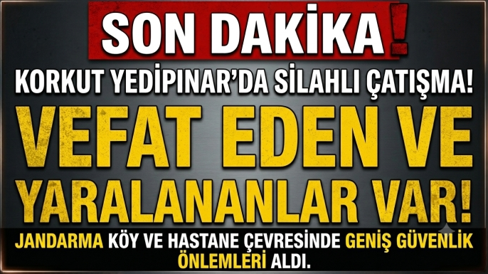 Korkut’ta Silahlı Kavga: 1 Ölü, 1 Yaralı