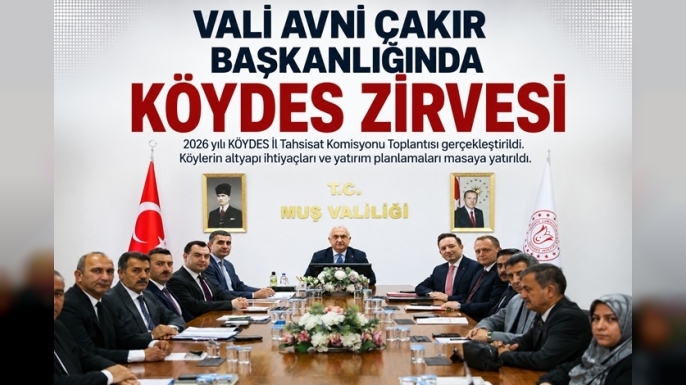 Muş’ta 2026 Yılı KÖYDES Tahsisat Toplantısı Yapıldı