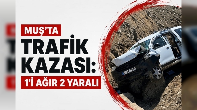 Muş’ta Feci Kaza: Araçta Sıkışan Yaralı Ekiplerin Müdahalesiyle Kurtarıldı