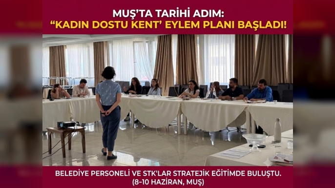Muş’ta ''Kadın Dostu Kent'' Adımları: Belediye Personeli ve STK’lara Stratejik Eğitim
