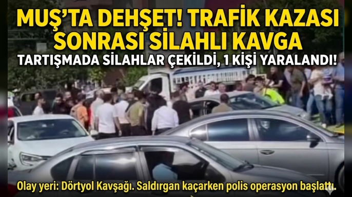 Muş’ta Trafik Kazası Sonrası Silahlı Kavga: 1 Yaralı