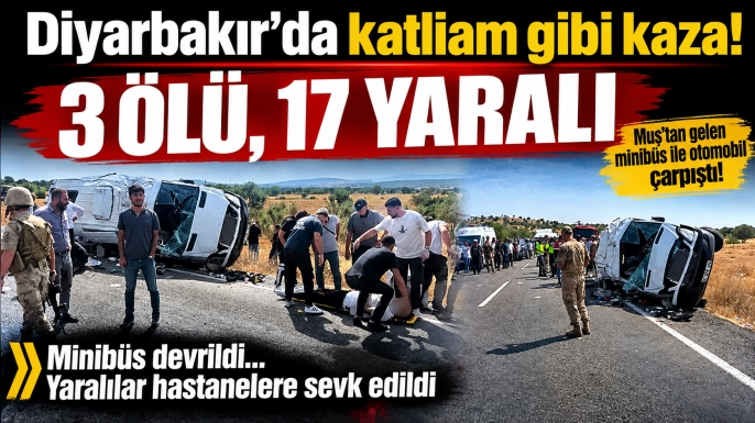 Diyarbakır-Bingöl Karayolunda Feci Kaza: 3 Ölü, 17 Yaralı