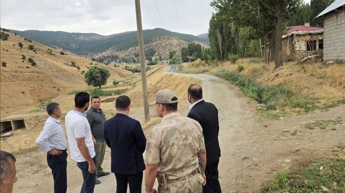 Hasköy Kaymakamı Güney, Elmabulak Köyü'nde İncelemelerde Bulundu