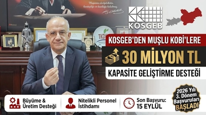 KOSGEB Muş İl Müdürü Mergen duyurdu: KOBİ’lere 30 milyon TL’ye kadar dev destek