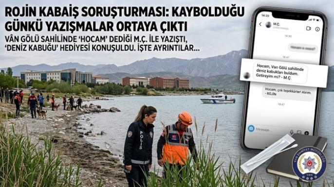 Rojin’in kaybolmadan önceki yazışmaları ortaya çıktı: “Hocam” dediği kişi kim?