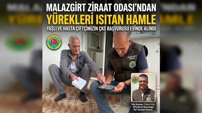 Malazgirt Ziraat Odası’ndan Yürekleri Isıtan Hamle