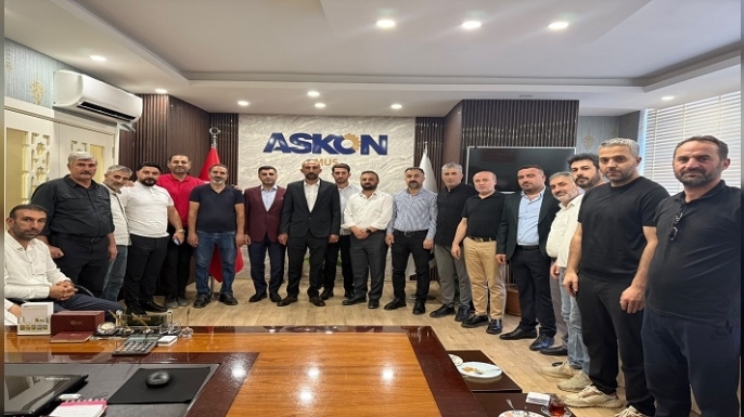 Muş Ticaret ve Sanayi Odası Yönetim Kurulu Adayı Beyaz Grup’u ASKON Muş Şubesi Ağırladı
