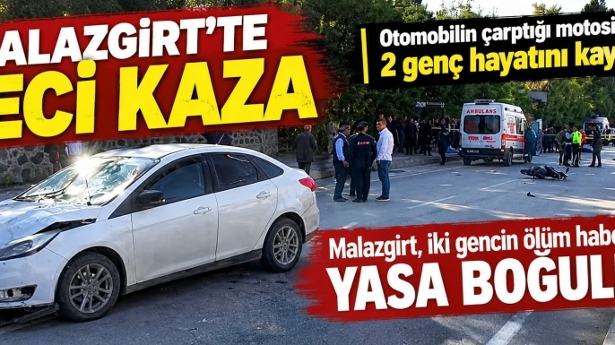 Malazgirt’te Feci Kaza: İki Genç Hayatını Kaybetti