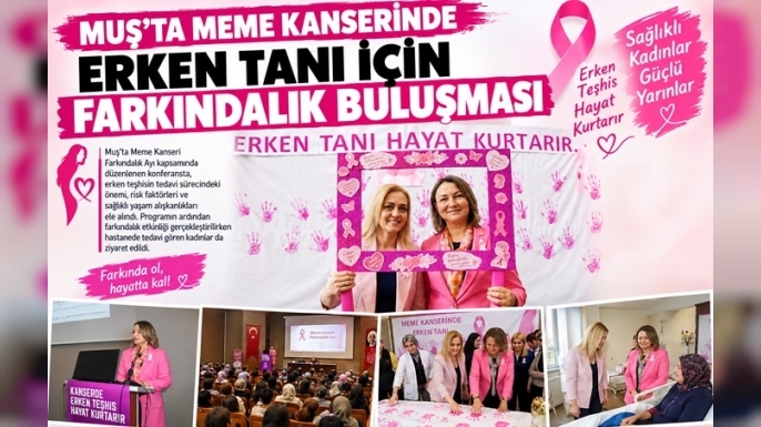 Muş’ta Meme Kanserinde Erken Tanı İçin Farkındalık Buluşması