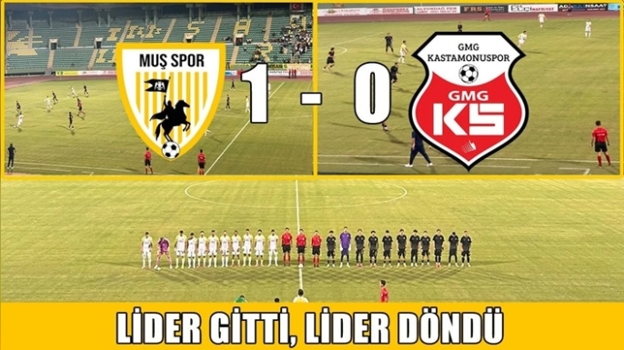 Muşspor liderliğini 3 puanla sürdürdü: 1-0