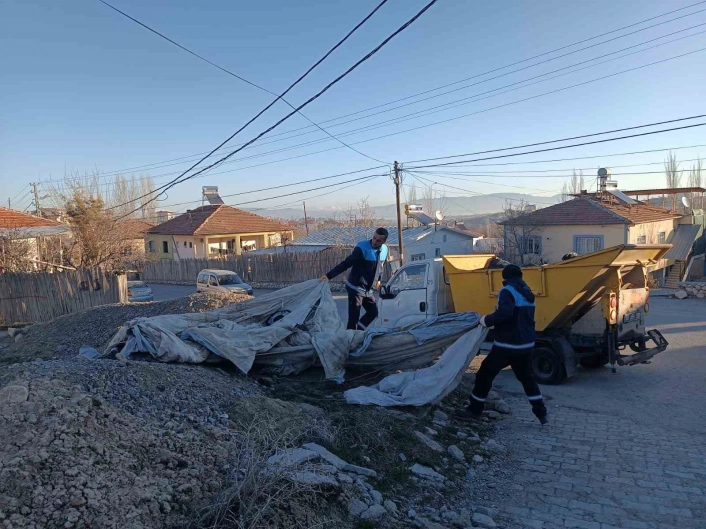 Battalgazide temizlik çalışmaları hızla sürüyor