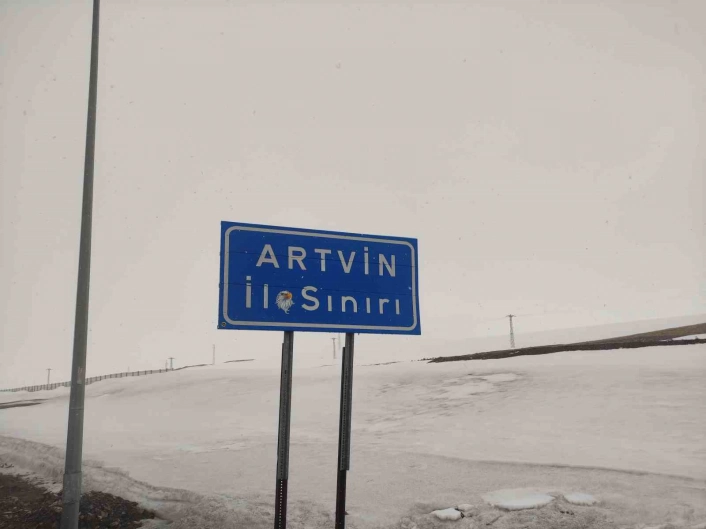 Ardahan'ın yüksek kesimlerinde kar yağışı etkili oluyor