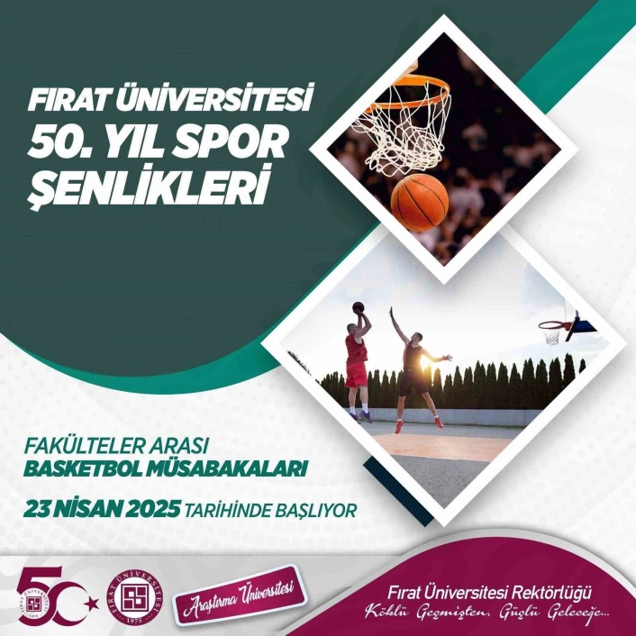 FÜ'de 50. yıl coşkusu spor şenlikleriyle sürüyor