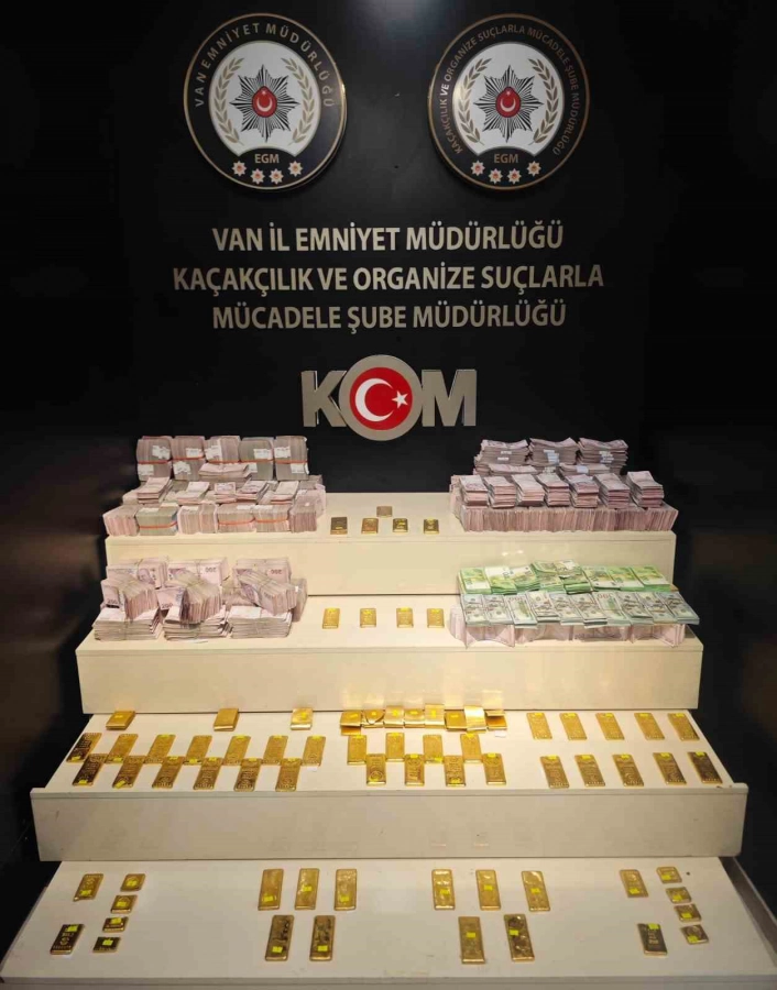 66 kilo altın ve suç geliri yüklü miktarda para ele geçirildi