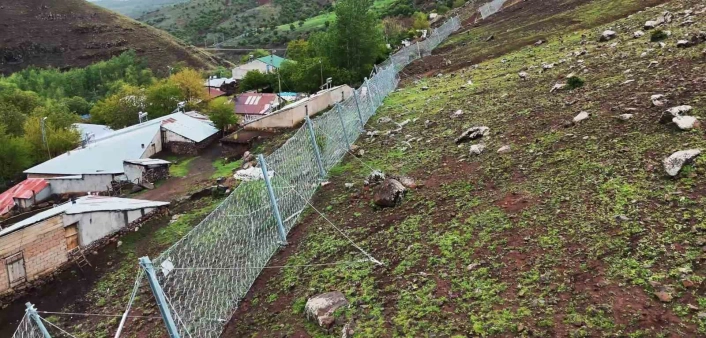 Bingölde kaya tehlikesine karşı önlem