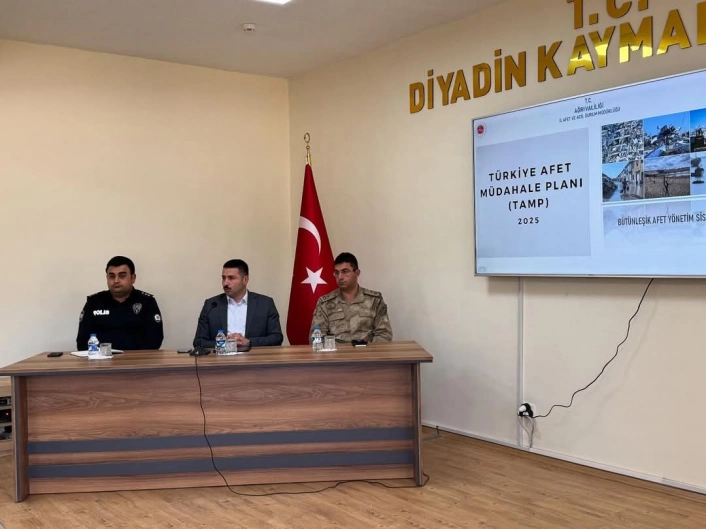 Diyadin'de afet hazırlığı masaya yatırıldı