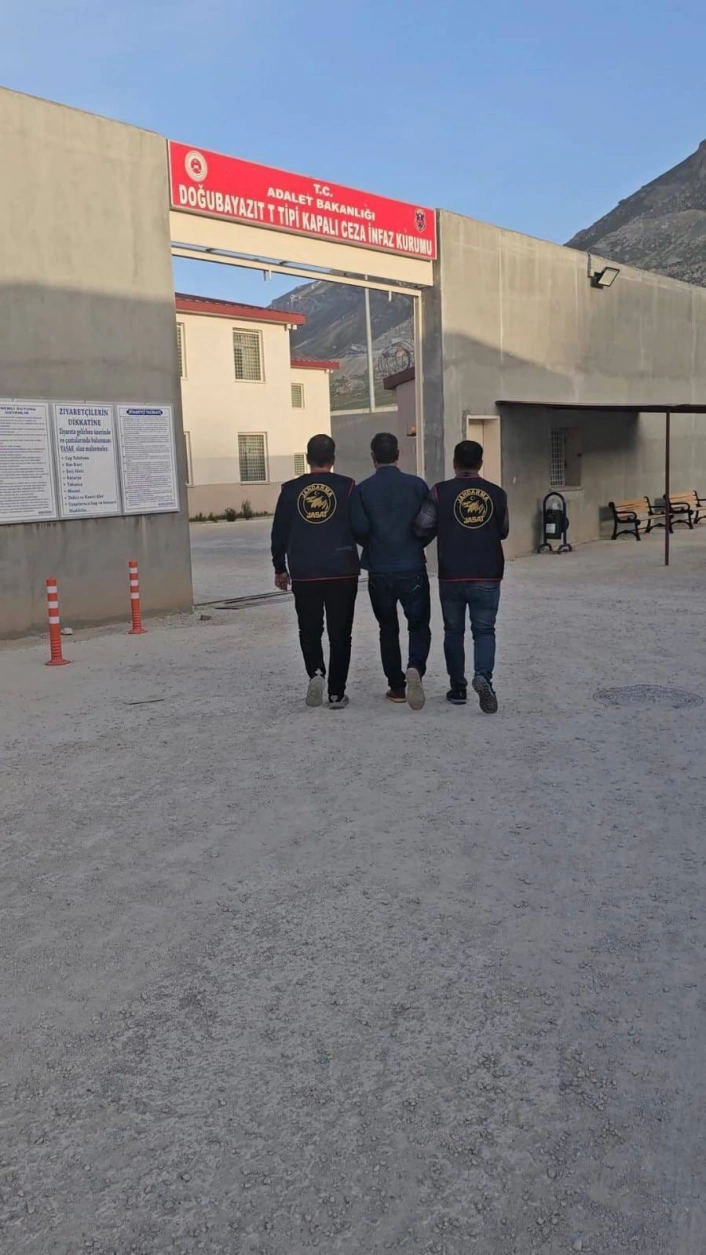 Doğubayazıt'ta 14 yıl 7 ay hapis cezası bulunan hükümlü jandarma tarafından yakalandı