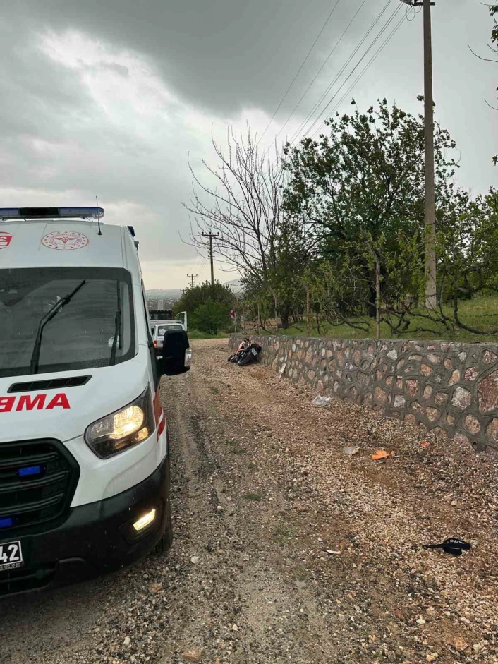 Motosiklet kazası: 1 yaralı