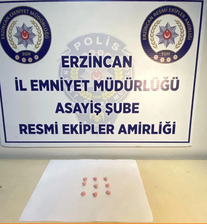 Erzincan'da uyuşturucu madde ele geçirildi