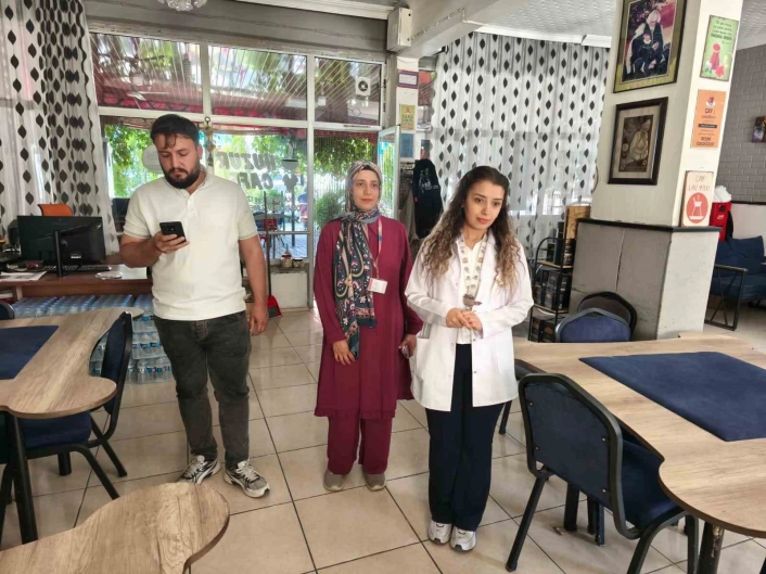 Çemişgezekte kapalı alanlarda sigara denetimi yapıldı