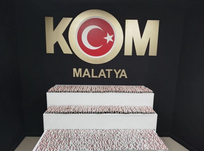 Malatya'da 8 binin üzerinde sentetik hap ele geçirildi