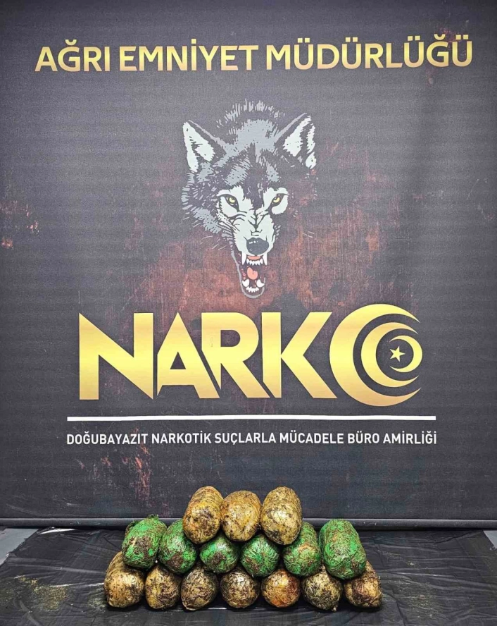 Ağrı'da tırda 18 kilo 550 gram metamfetamin ele geçirildi