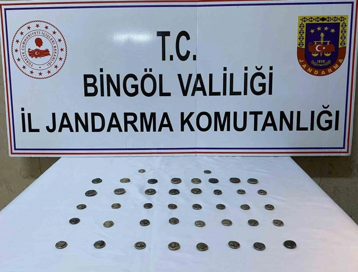 Bingöl'de 42 adet sikke ele geçirdi