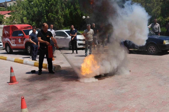Darende'de afet farkındalık eğitimi ve yangın tatbikatı gerçekleştirildi