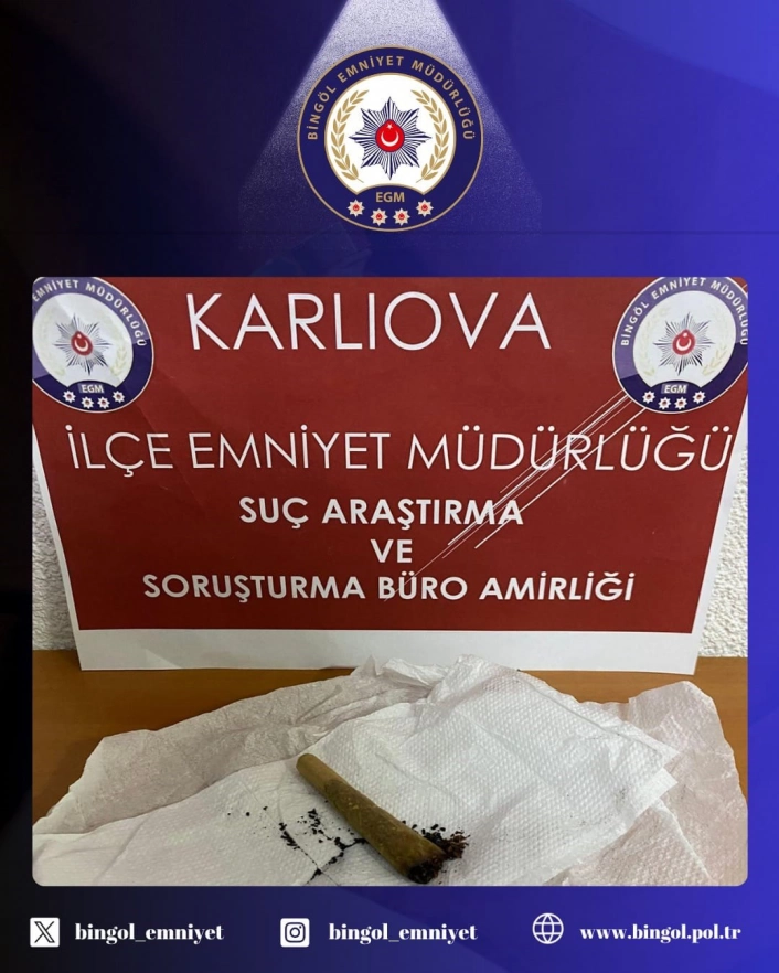 Karlıova'da uyuşturucuyla mücadele