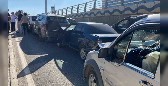 Elazığ’da zincirleme trafik kazası: 2 yaralı