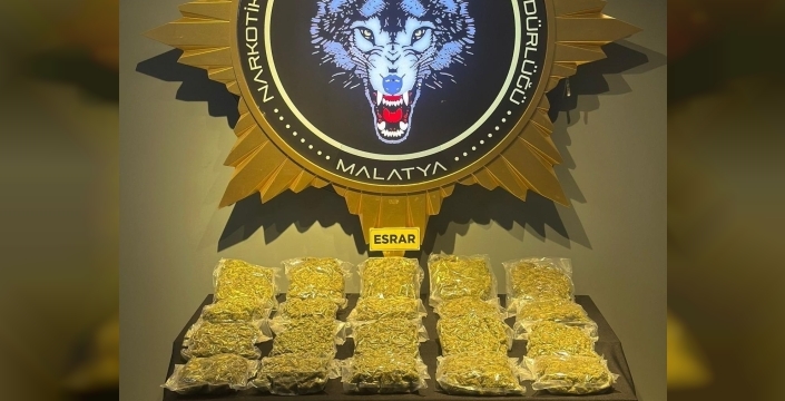 12 kilo 800 gram esrar ele geçirildi