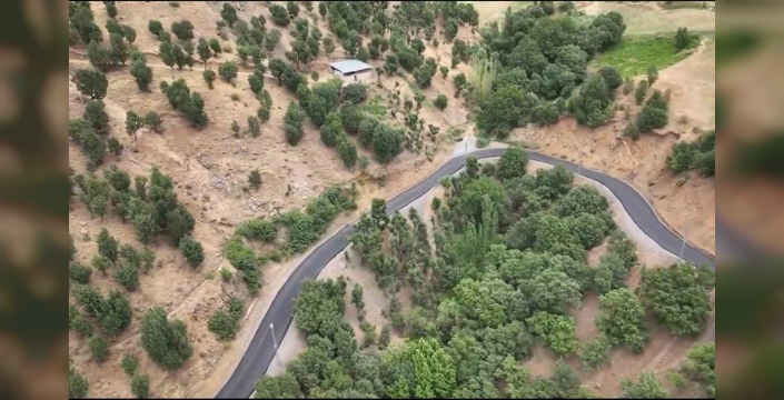 Şemdinli Güleç mezrası yolu asfaltlandı