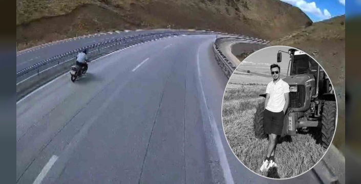 Yeni aldığı motosikletle ölüme gitti: Kaza anı araç kamerasına yansıdı