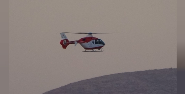 470 gramlık bebek helikopter ambulansla Van’a nakledildi