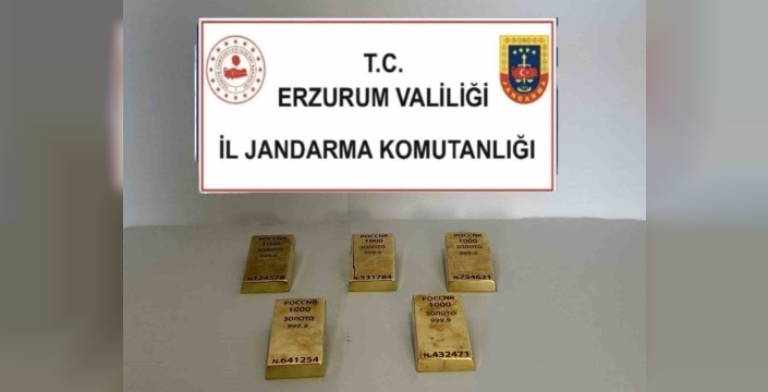 Horasan’da altın operasyonu