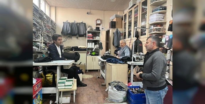 Kaymakam Aslantatar, esnafla buluştu