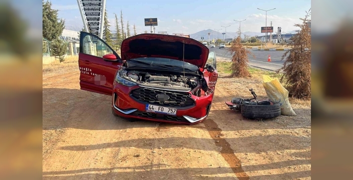 Malatya’da iki otomobil çarpıştı: 2 yaralı